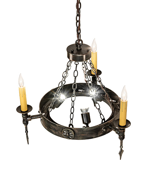 27" Meyda Wide Warwick 6 Light Chandelier | 112811