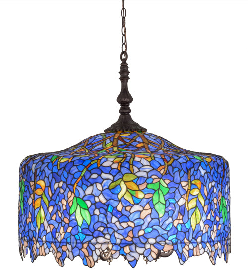 30"W Meyda Tiffany Wisteria Pendant | 21936