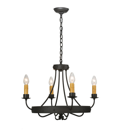 25"W Meyda Franciscan 4 LT Chandelier | 112632