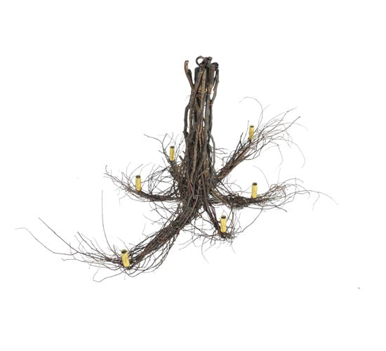 48"L Meyda Twigs 6 LT w/Ceiling Medallion Chandelier | 111482