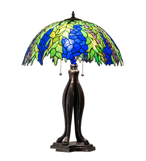 30" Meyda High Tiffany Honey Locust Table Lamp | 149748