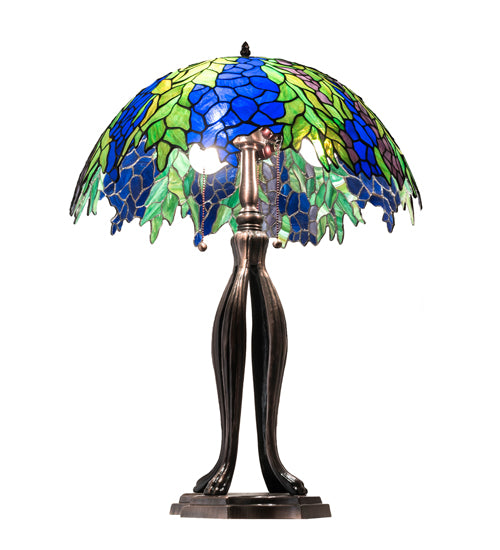30" Meyda High Tiffany Honey Locust Table Lamp | 149748