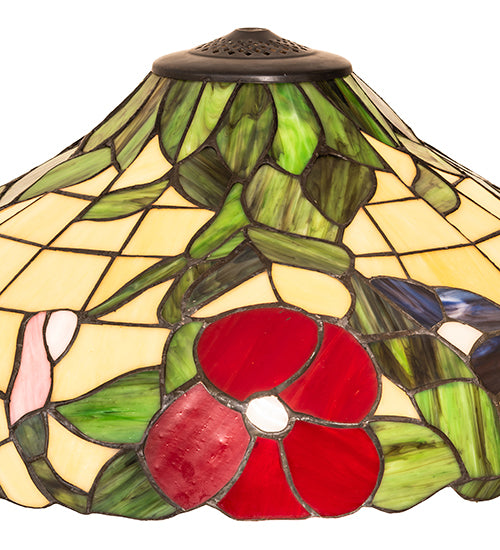 Meyda Tiffany 20" Wide Peony Recurve Shade