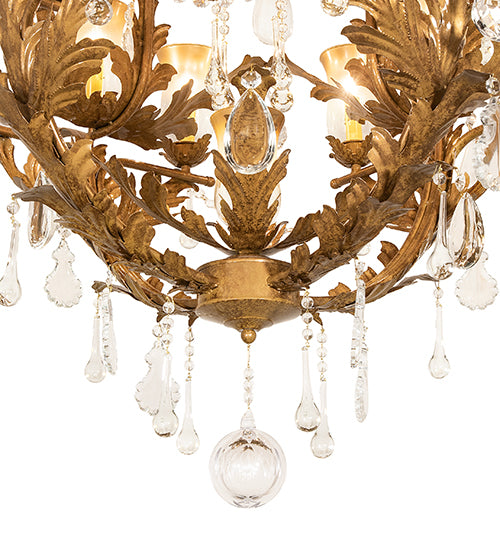 30" Wide French Baroque 13 Light Chandelier