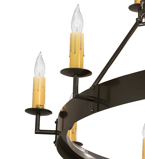 60" Wide Suffolk 24 Light Two Tier Chandelier | 259577