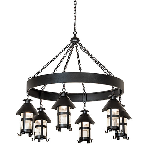 50" Wide Rutland 6 Lantern Chandelier | 259963