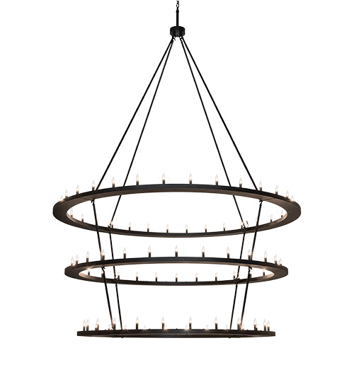 90" Wide Loxley 85 Light Three Tier Chandelier | 260896