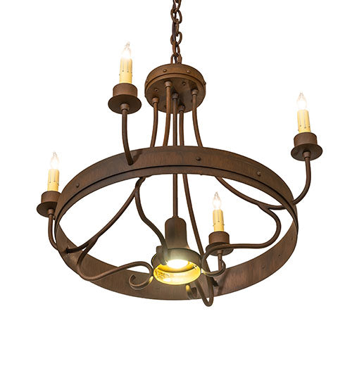 25" Wide Franciscan 4 Light Chandelier | 260990