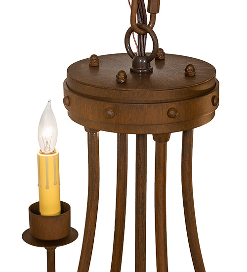 25" Wide Franciscan 4 Light Chandelier | 260990