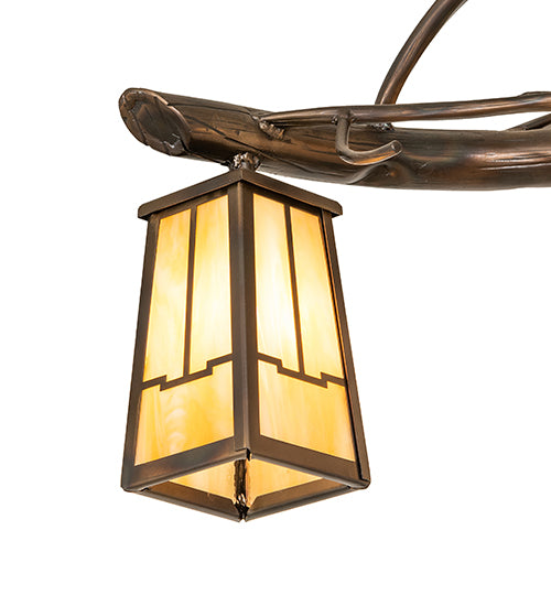 Copy of 53" Long Winter Solstice 6 Light Oblong Chandelier | 265663