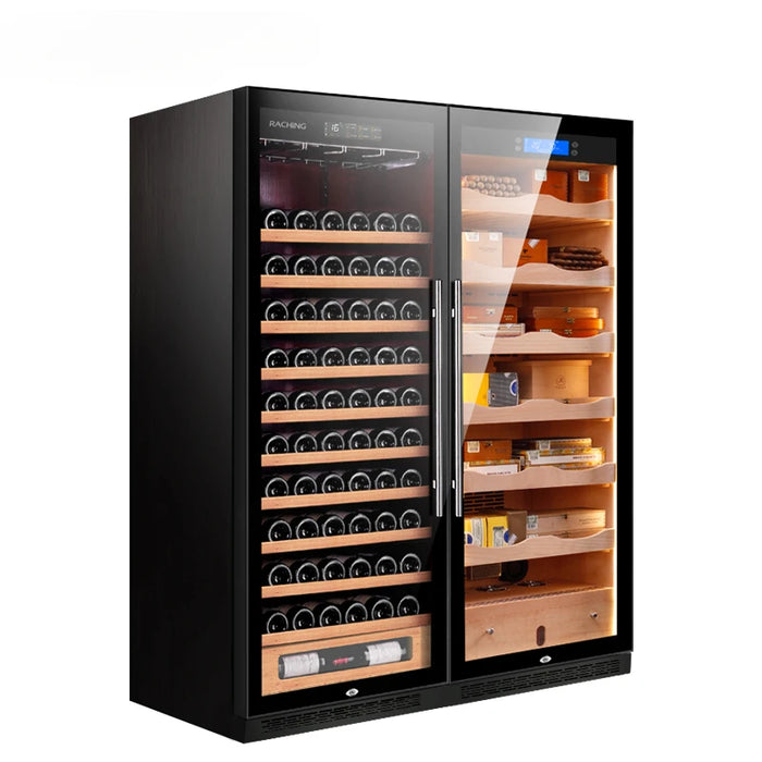 RACHING | CS600 Elecitrc Cigar Humidor Double Door Cabinets | 3000 Cigars