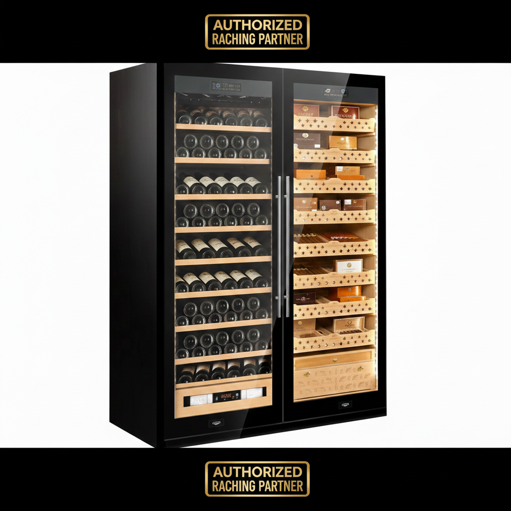 RACHING SD-800 | 3000-Cigar & 130-Bottle Dual-Zone Luxury Cabinet