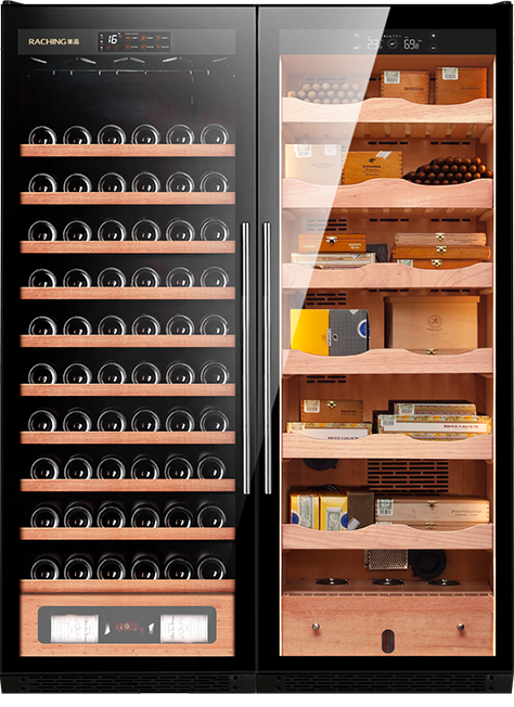 RACHING | CS600 Elecitrc Cigar Humidor Double Door Cabinets | 3000 Cigars