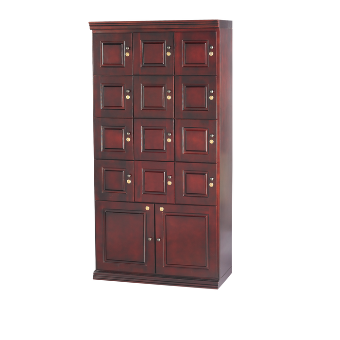 Humidor Supreme | HUM-LOCKER-M | Mahogany Cigar Locker