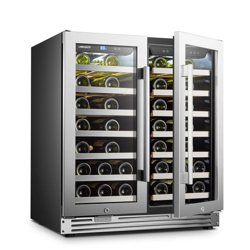 LanboPro 62 Bottle Dual Door Wine Cooler