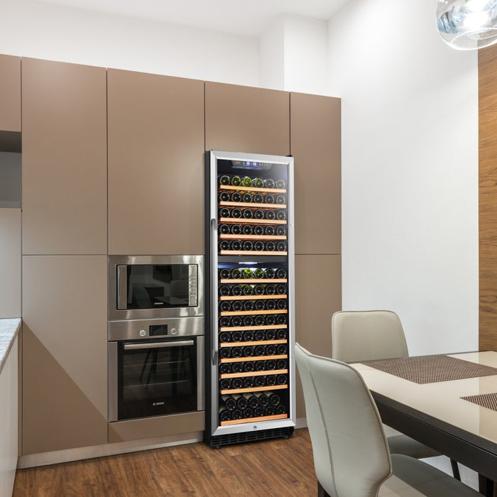 LANBO 160 BOTTLE DUAL ZONE WINE COOLER - LW165D