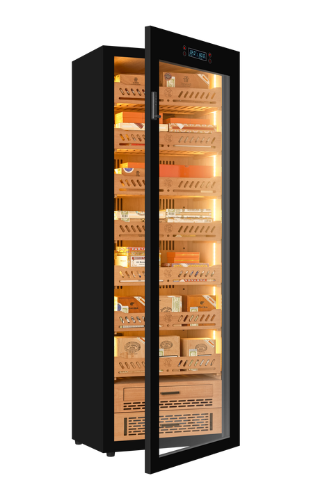 Yohtron Cigar Humidor | YC-448 | Cedar Shelves | 2300 Cigars | Built-in Hygrometer