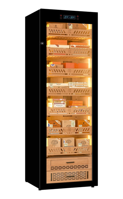 Yohtron Cigar Humidor | YC-448 | Cedar Shelves | 2300 Cigars | Built-in Hygrometer