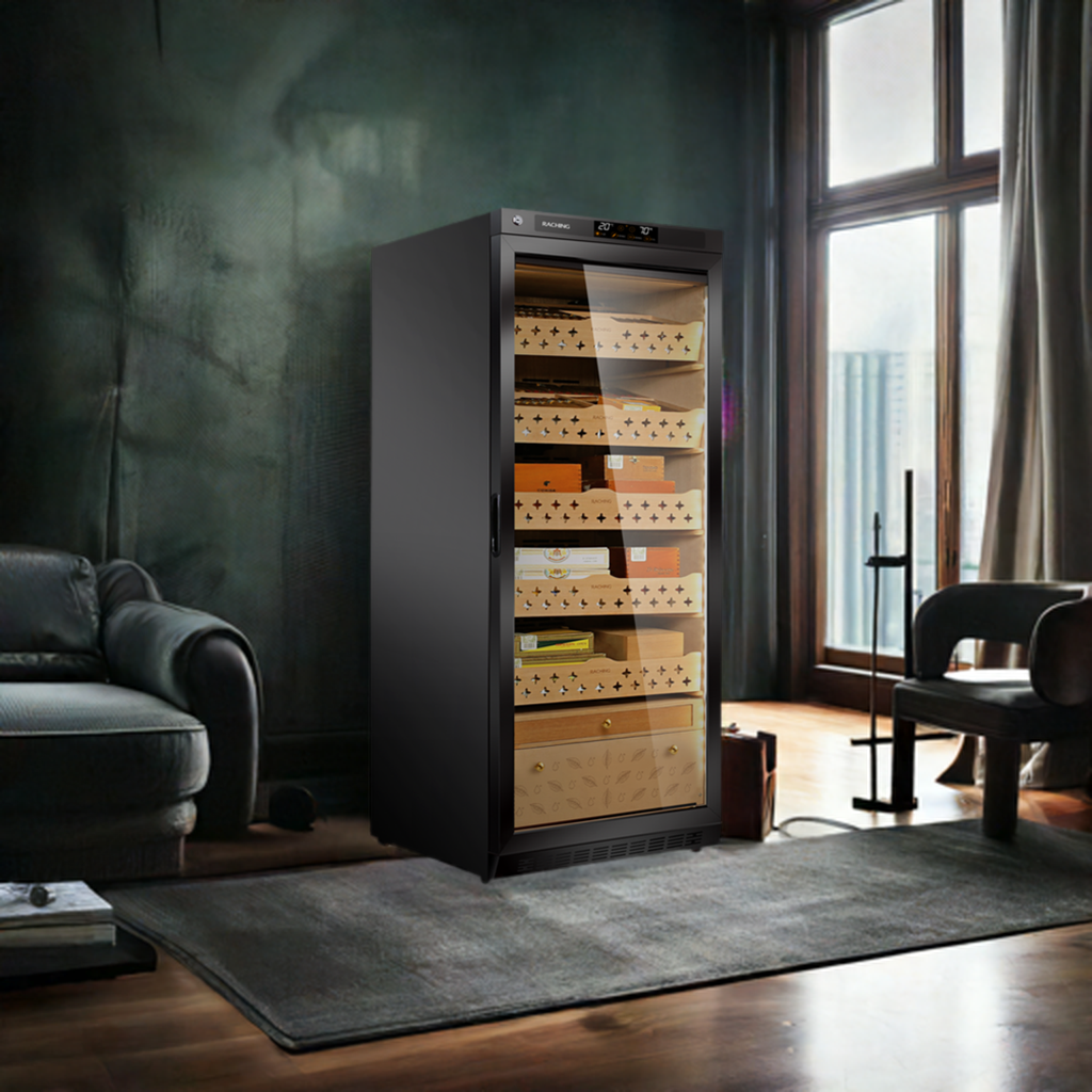 RACHING | MON1800A | Electric Cigar Humidor Cabinet | Cedar