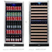 56" Upright Wine Fridge Center Cabinet Freestanding